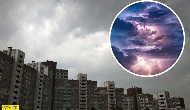 Апокалипсис в Киеве: буря срывала заборы и сносила рестораны | VIDEO