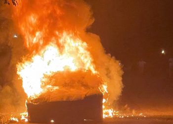 O Tesla de 129.000 de dolari, cumpărată de 3 zile, a luat foc în timpul mersului, cu proprietarul la volan