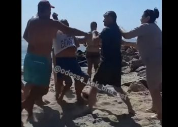 Вице-примар Бельц устроил драку на пляже в Одессе | VIDEO