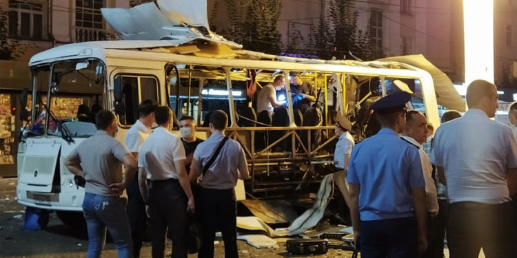 Число пострадавших при взрыве автобуса в Воронеже выросло до 19