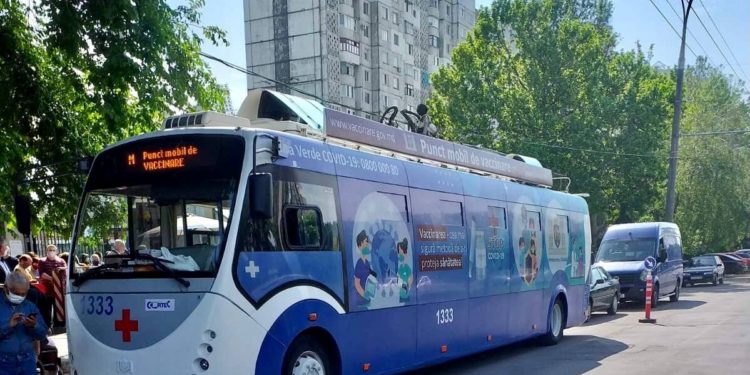 Unde vor fi amplasate astăzi punctele mobile de vaccinare