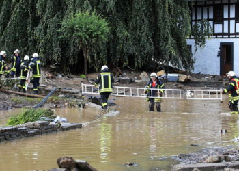 Наводнения в Германии: найдены сотни килограммов боеприпасов Второй мировой
