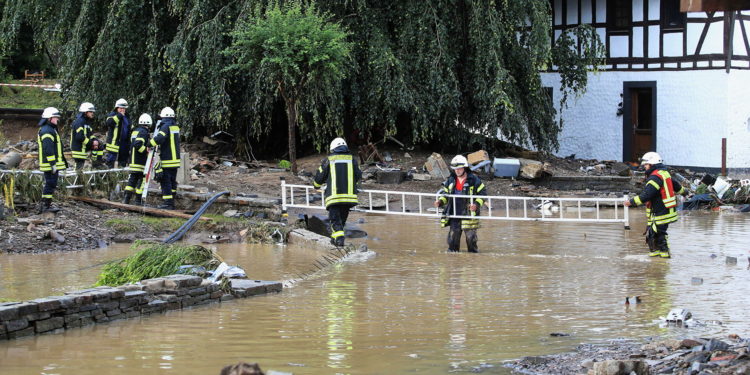 Наводнения в Германии: найдены сотни килограммов боеприпасов Второй мировой