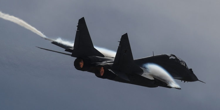 В России истребитель МиГ-29 потерпел крушение во время учебного полета