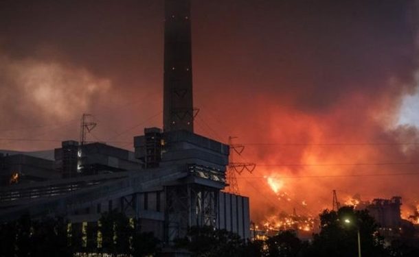 В Турции предотвратили пожар на электростанции
