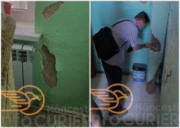 Un bloc din din Hâncești riscă se se prăbușească în orice moment. Locatarii au fost evacuați de urgență