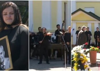 Scriitorul Andrei Strîmbeanu, petrecut pe ultimul drum: „Întotdeauna a fost omul care ne-a dat lecții” | FOTO