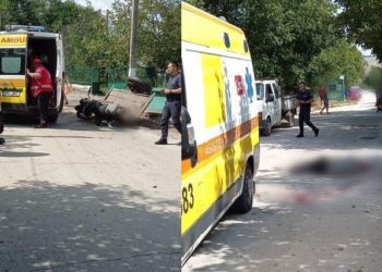Doi tineri, transportați la spital în urma unui grav accident rutier, la Dondușeni