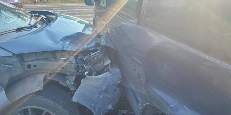 Accident în lanț, la Criuleni: Trei mașini au fost avariate