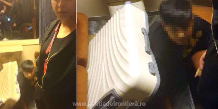 O româncă a vrut să intre în țară cu un adolescent afgan într-un geamantan. Ea era într-un tren internațional | VIDEO