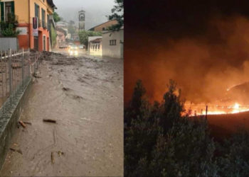 Italia, lovită de inundații în nord și de incendii în sud: „Situația este gravă și dezastruoasă” | FOTO