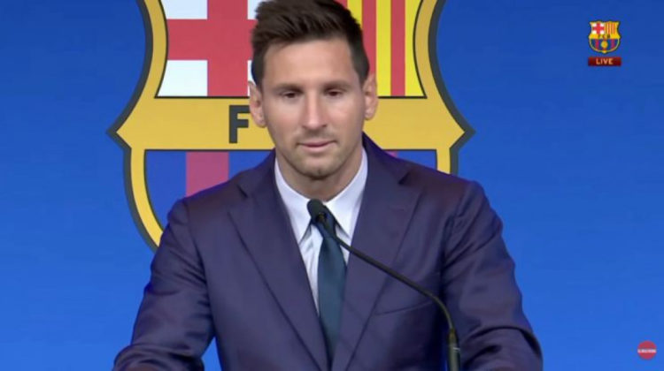 Leo Messi, în lacrimi la conferința de presă de ”adio” la Barcelona: ”Eu și familia mea voiam să rămânem aici” | FOTO