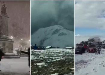 În Bolivia și Peru a nins neobișnuit de mult. Cantitatea de zăpadă i-a derutat pe localnici | VIDEO