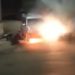Incendiu pe o stradă din orașul Bălți. O mașină a fost mistuită de flăcări | VIDEO