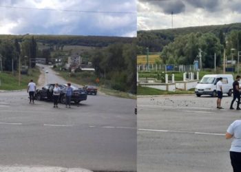 Accident la intrarea în Hîncești: o pasageră transportată la spital