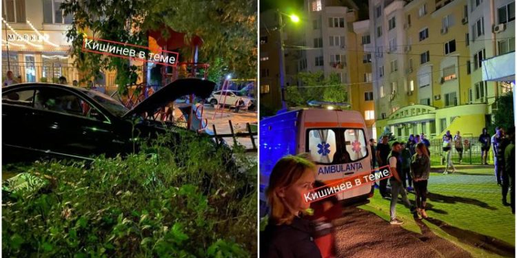 Un Mercedes a intrat cu viteză pe un teren de joacă, pe Albișoara: Două persoane, transportate la spital