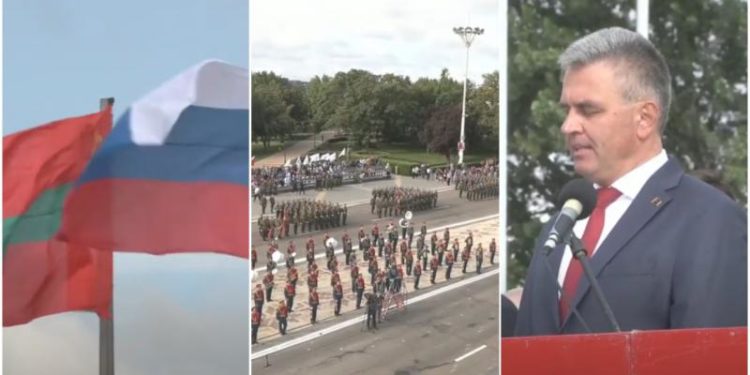 Paradă fastuoasă la Tiraspol, cu ocazia aniversării a 31 de ani de la autoproclamare: Și-au etalat tehnica militară în piața din centrul orașului | VIDEO