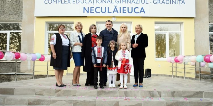 Un nou proiect ambițios, implementat de echipa Partidului „ȘOR”: La Neculăieuca, a fost creat Complexul educațional gimnaziul-grădiniță | FOTO