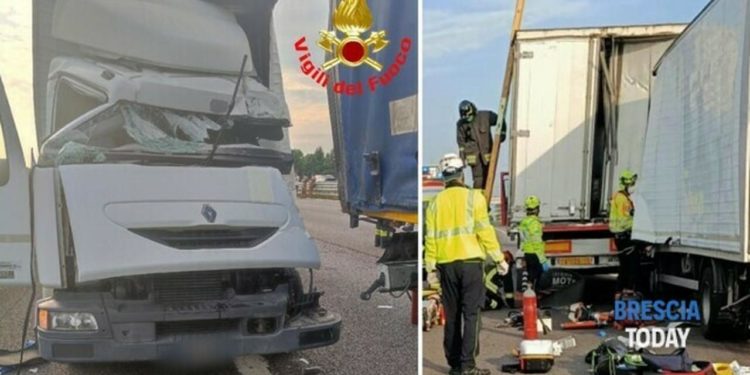 Italia: Un șofer moldovean a murit strivit în cabina camionului, după ce s-a izbit violent de un alt TIR