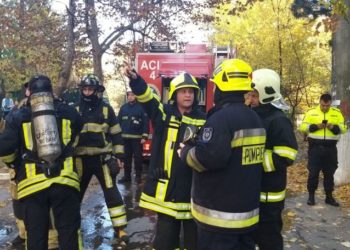 Un pompier a fost rănit în incendiul de la Buiucani