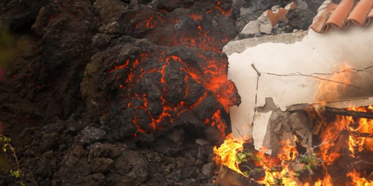 La Palma: Lava vulcanului Cumbre Vieja a distrus o fabrică de ciment; 3.000 de localnici, obligaţi să rămână în case
