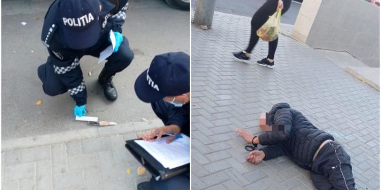 Un carabinier, atacat cu un cuțit de un trecător beat: Obiectul ascuțit l-a furat de la un vânzător de nuci | FOTO