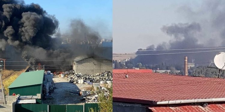 Incendiu puternic în Chișinău | FOTO