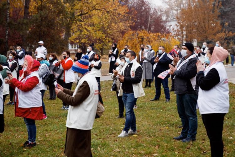 Марина Таубер начала кампанию по сбору подписей в поддержку программы развития Бельц | FOTO/VIDEO
