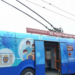 Amplasarea punctelor mobile pentru vaccinarea antiCOVID-19, un troleibuz și un autobuz