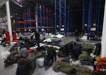 Лагерь мигрантов на границе Беларуси с Польшей опустел