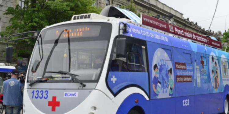 Imunizarea anti-Covid continuă: unde staționează astăzi cele două puncte mobile de vaccinare