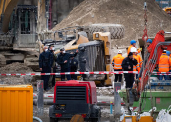 На стройплощадке в центре Мюнхена взорвалась бомба времен Второй мировой войны | VIDEO