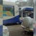 Atenție, carosabil acoperit cu gheață: Două troleibuze s-au lovit în stație, în capitală