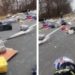 Impact violent, la Edineț! Zeci de colete, distruse și împrăștiate pe traseu | VIDEO