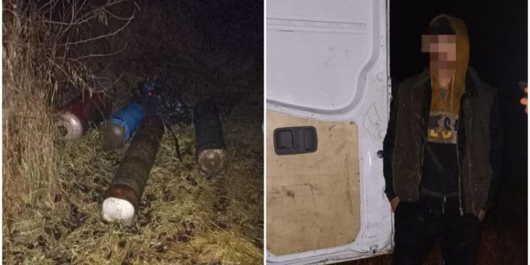 A tăiat segmente de șine de la calea ferată, pentru a le vinde la metal uzat. Un tânăr de 26 de ani, reținut