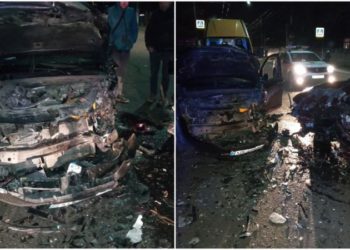 Carambol la Bălți, provocat de un șofer beat: O minoră s-a ales cu leziuni, iar trei mașini, boțite | FOTO