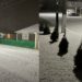 FOTO/VIDEO de poveste în nordul țării! Un strat subțire de zăpadă s-a așternut azi la Drochia