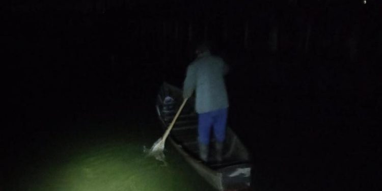 La pescuit ilegal în apele de frontieră, pe malul râului Nistru: O persoană, prinsă cu 19 kg de pește