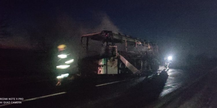 В автобусе, едущем по маршруту Кишинев-Бухарест, произошел пожар