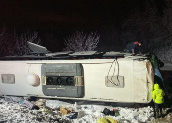 В Турции перевернулся автобус, пострадали более 20 пассажиров