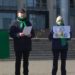 Protest în fața Guvernului: Partidul Verde Ecologist cere demisia Ministrului Mediului | VIDEO