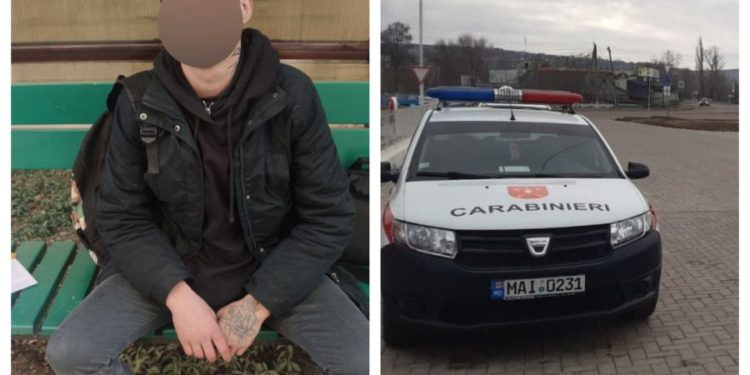 S-a speriat și a schimbat brusc direcția de deplasare! Un individ dat în căutare, surprins pe străzile Capitalei