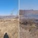 Un nou incendiu de vegetație a izbuncnit pe un câmp din Stăuceni. Trei echipe de pompieri au intervenit | VIDEO