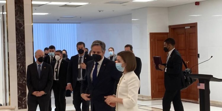 «Мы следим за ситуацией в Приднестровье». Санду и Блинкен о влиянии войны в Украине на Молдову