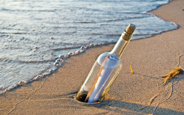 Письмо в бутылке пришло из США во Францию чуть более чем за 2 года