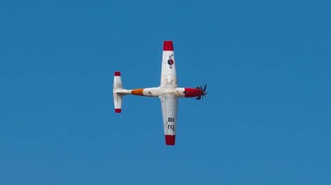 В Южной Корее столкнулись два учебно-тренировочных самолета