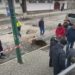 В центре Кишинева из-за дождей образовалась внушительная яма, которая нарушила движение троллейбусов. Что говорят городские власти | VIDEO