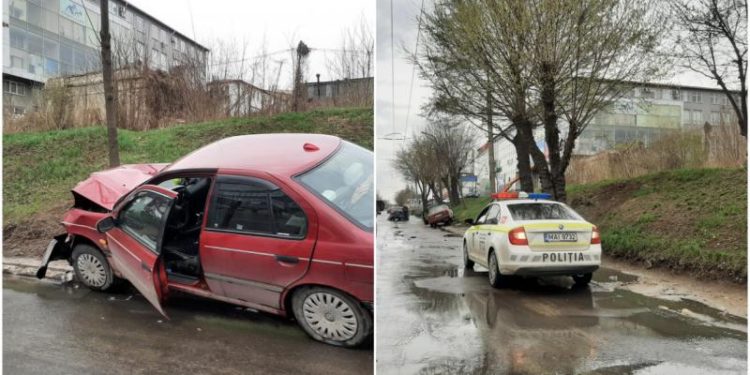 Două mașini boțite, după un accident pe strada Uzinelor: Poliția, la fața locului | FOTO