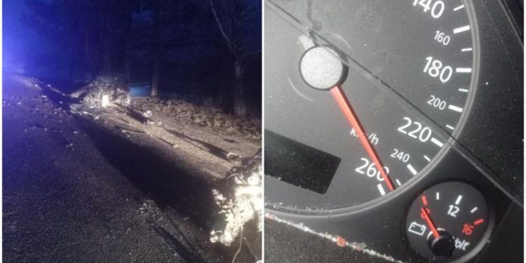 Accident grav la Criva: Un tânăr, beat la volan și fără permis de conducere și-a făcut mașina zob: Alte două persoane, transportate la spital