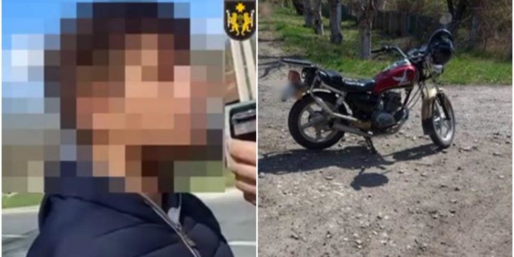 /VIDEO/ Motociclist în stare de ebrietate record, stopat pe o șosea din Briceni | VIDEO